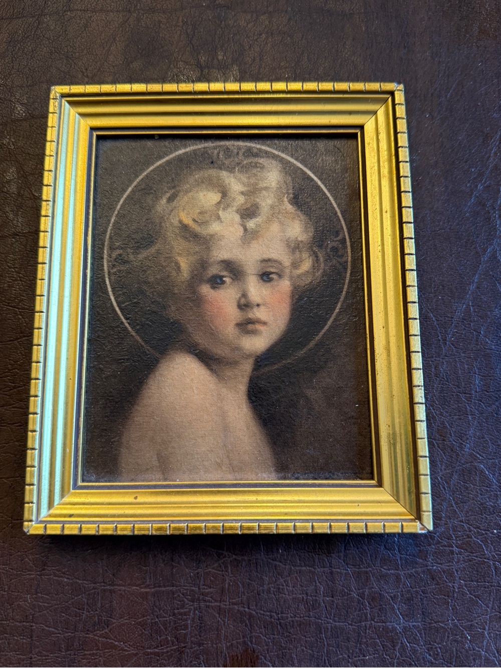 VTG c. Bosseron chambers “Light of the World” framed Chris child Art Print